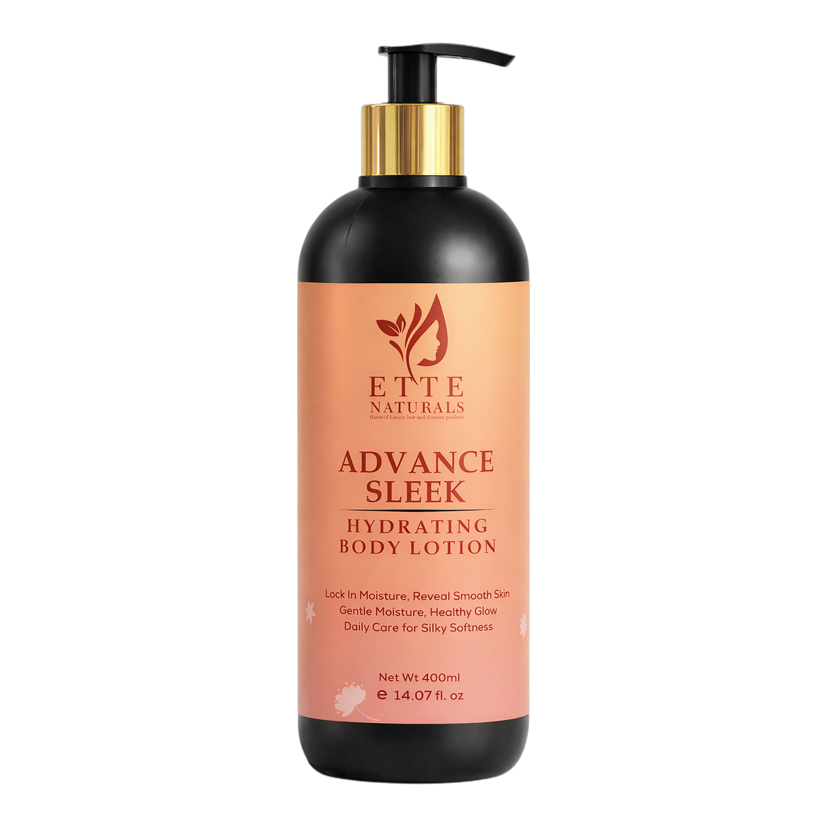 Ette Naturals Advance Sleek Hydrating Body Lotion, 400ml pump bottle